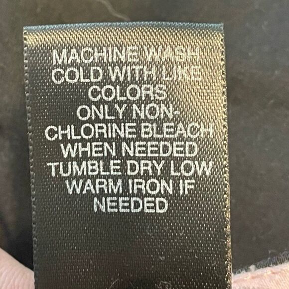 Avenue Classic Chino Capri Pants Black Twill Cropped Cuffed Preppy 16 - Picture 7 of 7